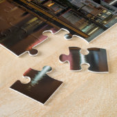 Cleveland-Skyline nachts Puzzle (Seite)