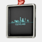 Cleveland Skyline Ornament Aus Metall (Links)