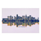 Cleveland Skyline Poster (Vorderseite)
