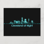 Cleveland Skyline Postkarte (Vorderseite)