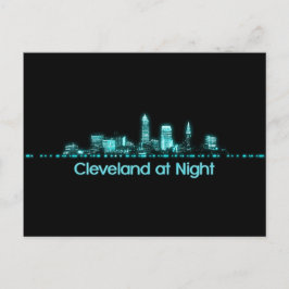 Cleveland Skyline Postkarte