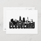 Cleveland Skyline Postkarte (Vorne/Hinten)