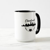 Cleveland Skyline Soccer Tasse (VorderseiteRechts)