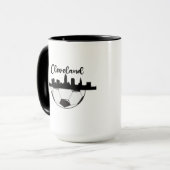 Cleveland Skyline Soccer Tasse (Vorderseite Links)