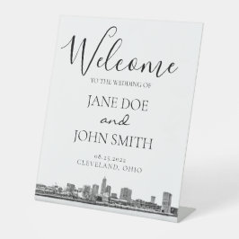 Cleveland Skyline Sockelschild