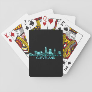 Cleveland Skyline Spielkarten