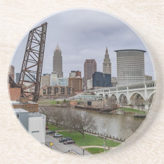 Cleveland-Skyline Untersetzer (Vorne)