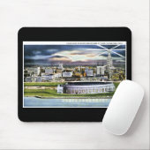 Cleveland Stadium-Skyline an der Dämmerung, Mousepad (Mit Mouse)