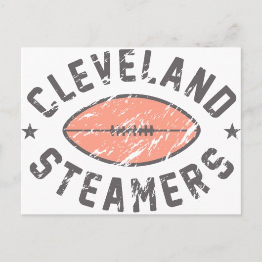 Cleveland Steamers Fantasy Football Postkarte (Vorderseite)