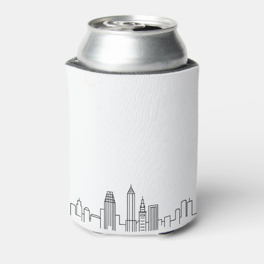 Cleveland Stylized Skyline | Wedding Can Cooler Dosenkühler (Kanne Rückseite)