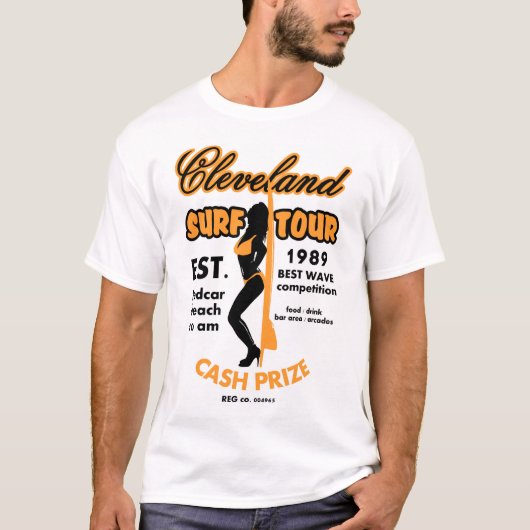 Cleveland Surftour Redcar Surf Wettbewerb T-Shirt (Vorderseite)