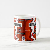 Cleveland Team Design-Tasse Kaffeetasse (VorderseiteRechts)