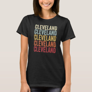 Cleveland Texas Cleveland TX Retro Vintager Text T-Shirt