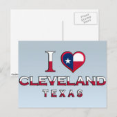 Cleveland, Texas Postkarte (Vorne/Hinten)