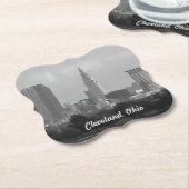 Cleveland Tower BW Untersetzer (angewinkelt)