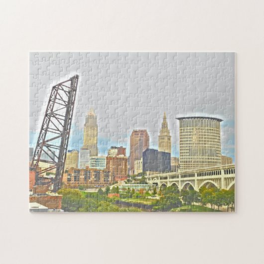 Cleveland True Colors Skyline Puzzle (Horizontal)