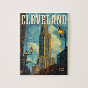 Cleveland Vintage Reise Puzzle