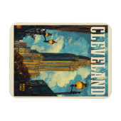 Cleveland Vintage Travel Magnet (Horizontal)