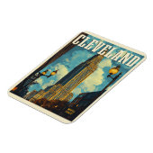 Cleveland Vintage Travel Magnet (Linke Seite)