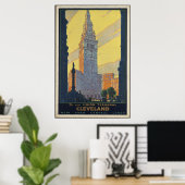 Cleveland Vintage Travel Poster Ad Retro Prints (Heimbüro)