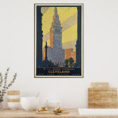 Cleveland Vintage Travel Poster Ad Retro Prints (Küche)