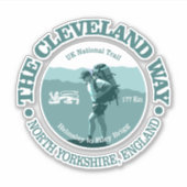 Cleveland Way Aufkleber (Vorderseite)