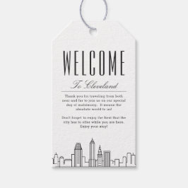 Cleveland Wedding | Begrüßungstipps Geschenkanhänger