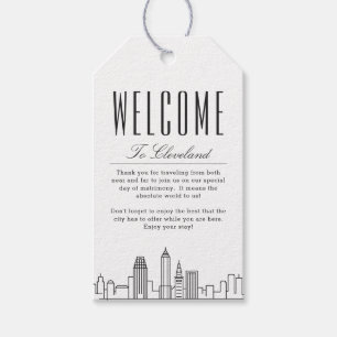 Cleveland Wedding   Begrüßungstipps Geschenkanhänger