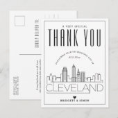 Cleveland Wedding | Danke, dass du gekommen bist!  Postkarte (Vorne/Hinten)