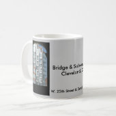 Clevelandbrücken- u. -untergrundbahnausflug kaffeetasse (Vorderseite Links)