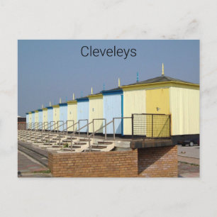 Cleveleys Beach Huts 2005 Postkarte