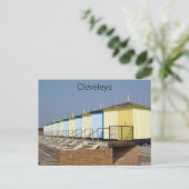 Cleveleys Beach Huts 2005 Postkarte (Stehend Vorderseite)
