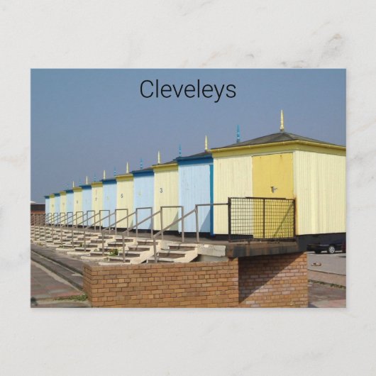 Cleveleys Beach Huts 2005 Postkarte (Vorderseite)
