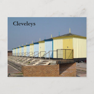 Cleveleys Beach Huts Postkarte