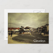 Cleveleys Postkarte (Vorne/Hinten)