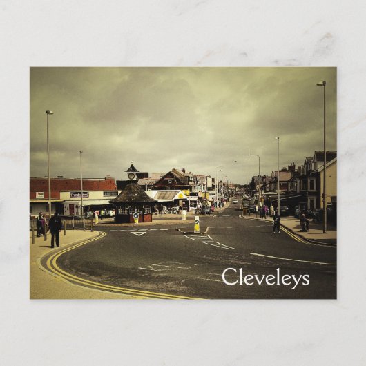Cleveleys Postkarte (Vorderseite)
