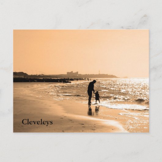 Cleveleys Postkarte (Vorderseite)