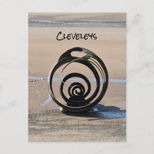 Cleveleys Postkarte (Vorderseite)