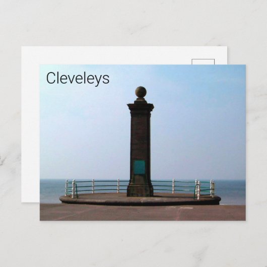 Cleveleys Promenade Postkarte (Vorne/Hinten)