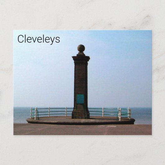 Cleveleys Promenade Postkarte (Vorderseite)
