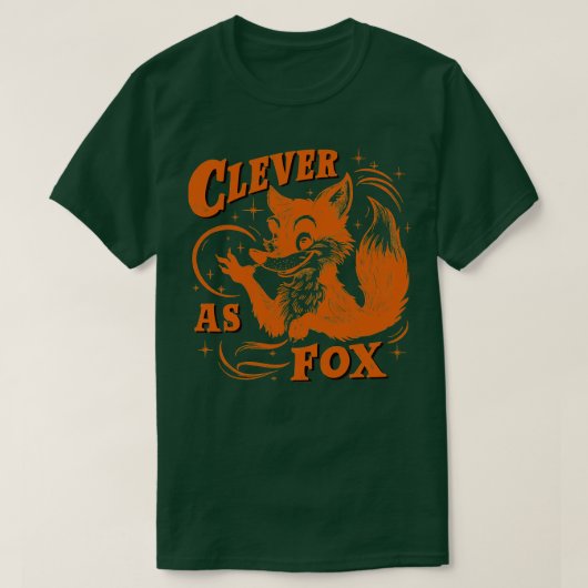 Clever als Fox T-Shirt (Design vorne)