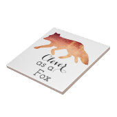 Clever als Fox-Typografie Fliese (Seite)