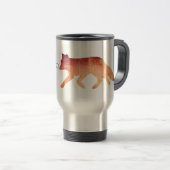 Clever als Fox-Typografie Reisebecher (VorderseiteRechts)