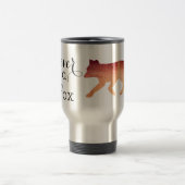 Clever als Fox-Typografie Reisebecher (Mittel)