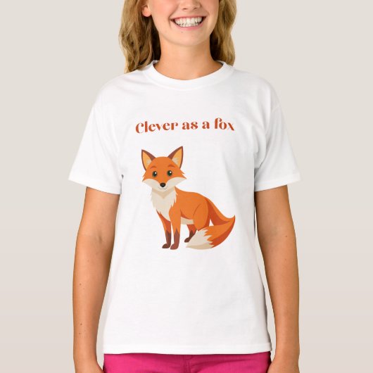 Clever als Fuchs T-Shirt (Vorderseite)