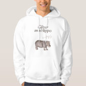 Clever als Hippo Hoodie (Vorderseite)