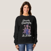 Clever als Mutter Cosplayer verkleidet Cosplay-Kos Sweatshirt (Vorne ganz)