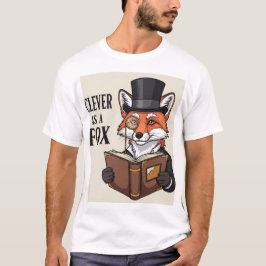 Clever as a Fox: Intellectual Fox Graphic T-Shirt