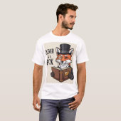 Clever as a Fox: Intellectual Fox Graphic T-Shirt (Vorne ganz)