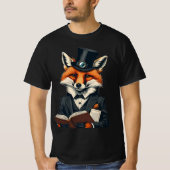 Clever as a Fox: Intellectual Fox Graphic T-Shirt (Vorderseite)